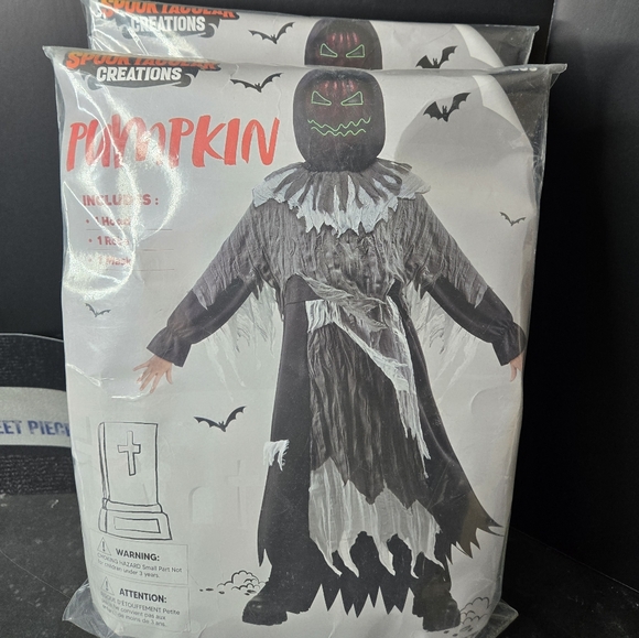 Spooktacular Creations Other - Spooktacular Creations Pumpkin Scarecrow Child Costume Plus Size